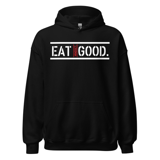 EG HOODIE WHITE CROSS