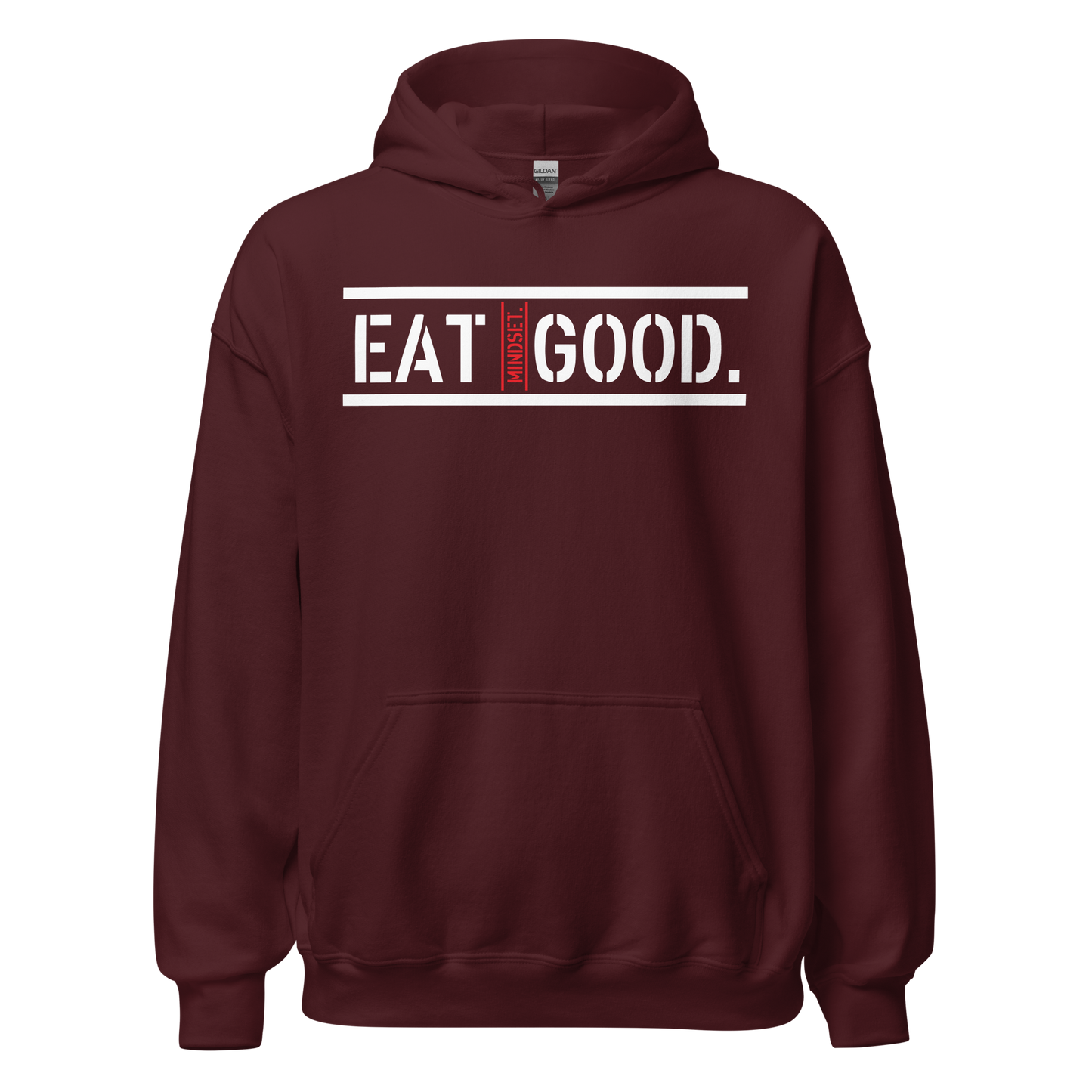 EG HOODIE WHITE CROSS
