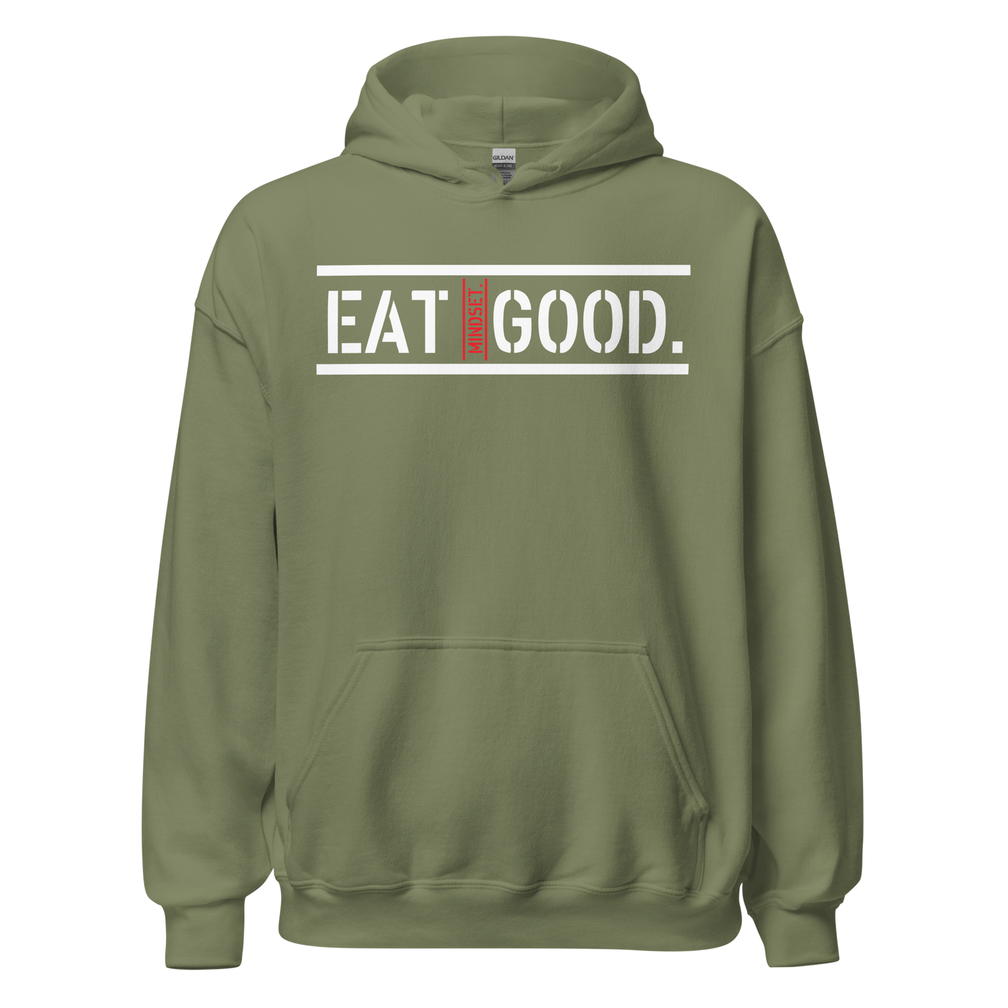 EG HOODIE WHITE CROSS