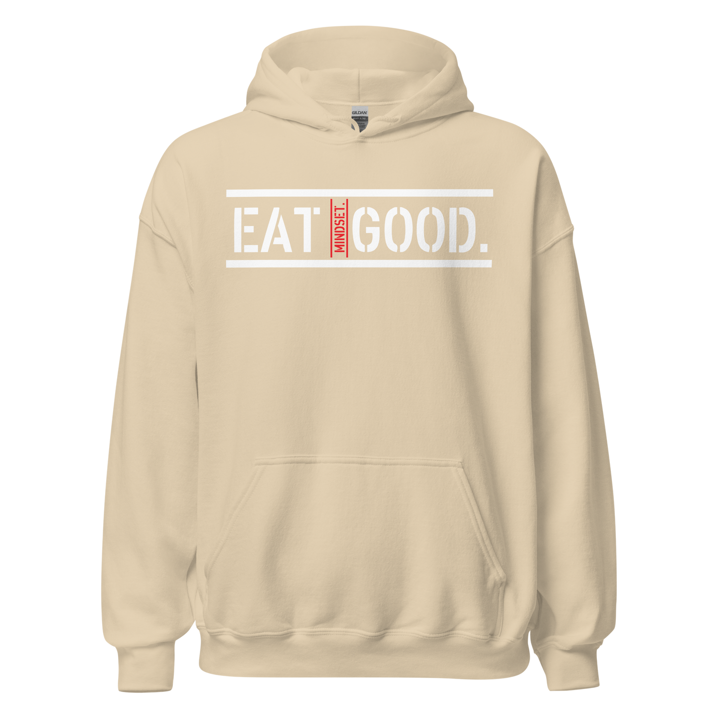 EG HOODIE WHITE CROSS