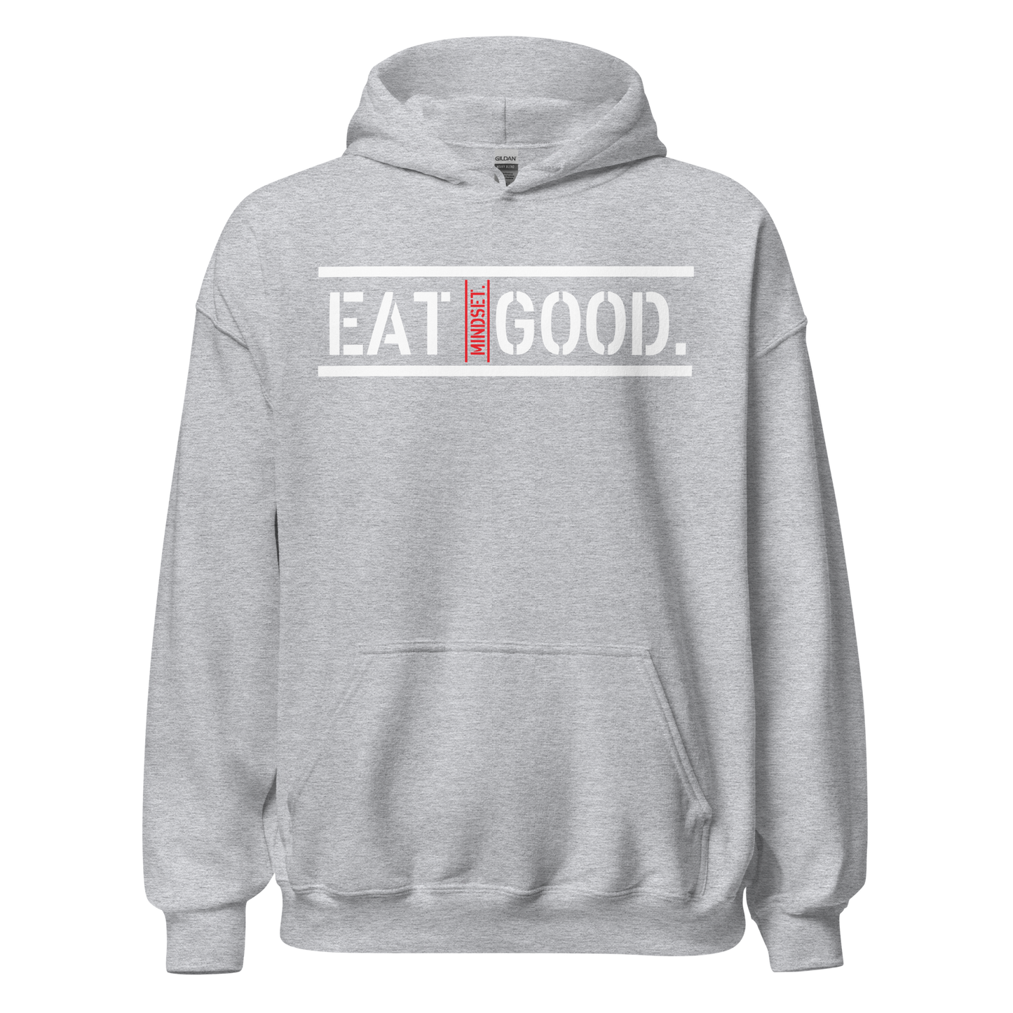 EG HOODIE WHITE CROSS